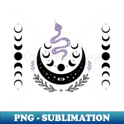 Celestial Moon - High-Quality PNG Sublimation Download - Unleash Your Creativity