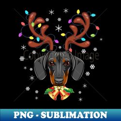 dachshunds Reindeer Christmas Dog Funny Gift - Special Edition Sublimation PNG File - Unleash Your Creativity
