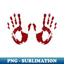 Bloody Handprints - Decorative Sublimation PNG File - Bold & Eye-catching