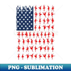 BALLET DANCE AMERICAN FLAG - Elegant Sublimation PNG Download - Spice Up Your Sublimation Projects
