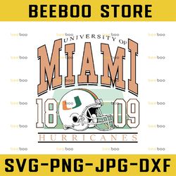 Miami Est. 1890 University Logo Png - Png Svg dxf NCAA Svg, NCAA Sport Svg, Digital Download