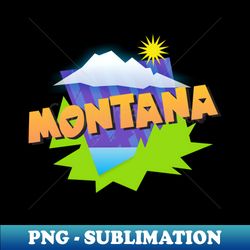 montana mountains graphic - unique sublimation png download - stunning sublimation graphics