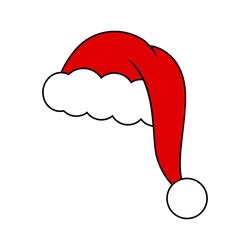 santa hat  instant digital download  svg, png, dxf, and eps files included! christmas, santa clause, santa's hat