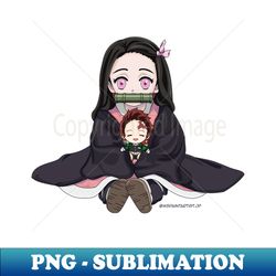 Baby Demon Girl Doll - High-Quality PNG Sublimation Download - Bring Your Designs to Life