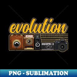 Funny Evolution Of The Camera Photography - PNG Sublimation Digital Download - Bring Your Designs to Life