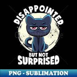 Disappointed But Not Surprised Cat Lovers Irony And Sarcasm - Professional Sublimation Digital Download - Perfect for Sublimation Art