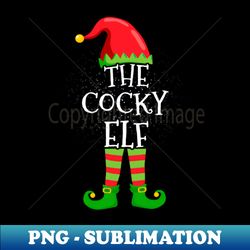 Cocky Elf Family Matching Christmas Group Funny Gift - PNG Transparent Sublimation File - Defying the Norms