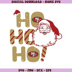 Hohoho San Francisco 49ers Santa Svg Digital Download