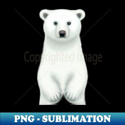 cute polar bear drawing - png transparent sublimation design - unleash your inner rebellion