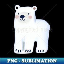 cute polar bear drawing - vintage sublimation png download - unleash your inner rebellion