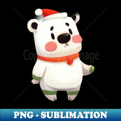 cute polar bear drawing - premium png sublimation file - boost your success with this inspirational png download