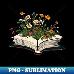 Flowers growing from book - Artistic Sublimation Digital File - Spice Up Your Sublimation Projects