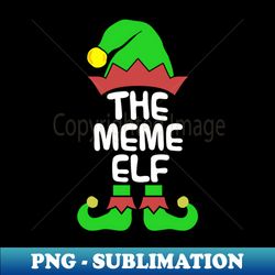 Meme Elf Matching Family Group Christmas Party Pajama - Retro PNG Sublimation Digital Download - Perfect for Creative Projects