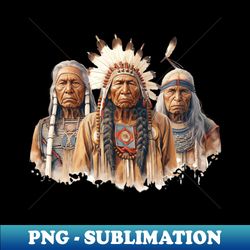 Native American People - Modern Sublimation PNG File - Unleash Your Inner Rebellion