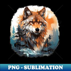 Wolf River - Modern Sublimation PNG File - Bold & Eye-catching