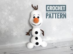 CROCHET PATTERN Snowman toy Christmas Toy Christmas decor Snow toy Amigurumi snowman Amigurumi tutoria