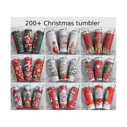 200 christmas tumbler wraps for 20 oz sublimation tumbler bundle, christmas, holiday tumbler, christmas tumbler png wrap