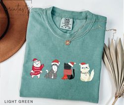 Christmas Cat T-Shirt, Cute Christmas cat t-shirt, Christmas gift for cat lovers, Holiday, Christmas cat owner shirt, ip