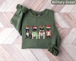 Christmas Dog Sweatshirt, French Bulldogs Shirt, Dog Lover Gift, Dog Christmas Shirt, Dog Owner Christmas Gift, Holiday