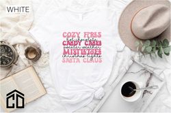 Christmas Quote Shirt, Cozy Fire Candy Canes Tee, Santa Holiday T-shirt, X-mas Celebration Tee, Winter Holiday Shirt, Me