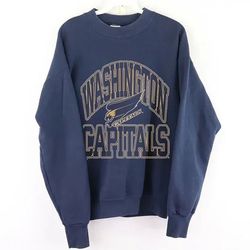 Vintage Washington Capitals Hockey Sweatshirt, NHL Washington Capitals Shirt