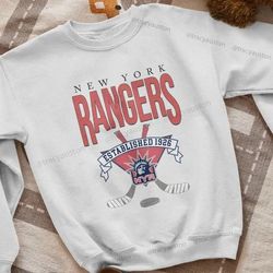 New York Rangers Rangers Hockey Vintage College Hockey Fan New shirt tee