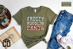 Frosty Rudolph Santa Shirt, Frosty Shirt, Rudolph Tee, Santa Shirt, Jesus Shirt, Cute Christmas, Christmas Party, Xmas M