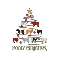 Funny Mooey Christmas Cow SVG Cutting Digital File