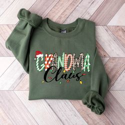 Grandma Claus Sweatshirt, Christmas Grandma Gift, Nana Sweatshirt, Mimi Claus Shirt, Christmas Gift For Gigi, Unique Mom