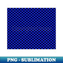 checkered Blue And Black - PNG Transparent Sublimation File - Unleash Your Inner Rebellion