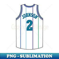 Larry Johnson Charlotte Jersey Qiangy - Sublimation-Ready PNG File - Perfect for Personalization