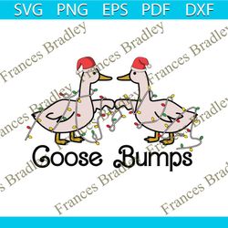 Funny Goose Bumps Santa Hat Christmas SVG Download