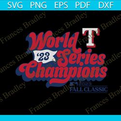 2023 World Series Champions Texas Baseball SVG Cricut Files