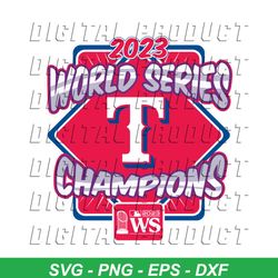 Retro 2023 World Series Champions Texas Baseball SVG File