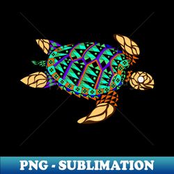 king turtle tortoise tortuga ecopop in mexican colorful patterns - digital sublimation download file - defying the norms