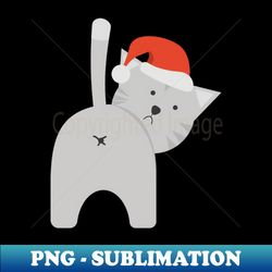 Christmas Cat - Professional Sublimation Digital Download - Enhance Your Apparel with Stunning Detail