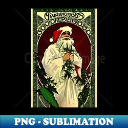 cannabis christmas vibes 25 - decorative sublimation png file - defying the norms