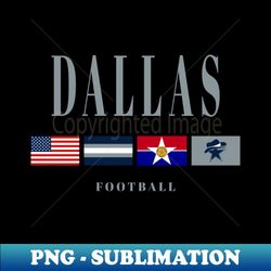 Dallas Football Vintage Flag v2 - Instant PNG Sublimation Download - Revolutionize Your Designs