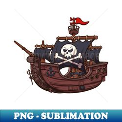 Pirate Ship - Decorative Sublimation PNG File - Instantly Transform Your Sublimation Projects
