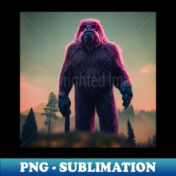 Dope Sasquatch in Nature - Instant Sublimation Digital Download - Perfect for Creative Projects