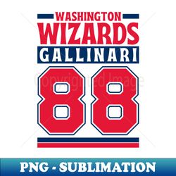 Washington Wizards Gallinari 88 Limited Edition - PNG Transparent Digital Download File for Sublimation - Instantly Transform Your Sublimation Projects