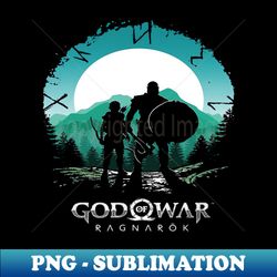 God of War Ragnarok Icon with Kratos and Atreus - Premium Sublimation Digital Download - Stunning Sublimation Graphics