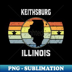 KEITHSBURG ILLINOIS Vintage Graphic t shirt - KEITHSBURG Cool Retro Hometown Pride t shirt - ILLINOIS Travel Culture Adventure Sport Team Family Gift shirt - High-Quality PNG Sublimation Download - Enhance Your Apparel with Stunning Detail