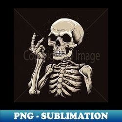 smiling skeleton halloween design - Instant Sublimation Digital Download - Create with Confidence