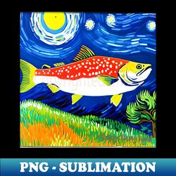 Fish T-Shirt Newfoundland Van Gogh Labrador T-Shirt Artsy Mug - Sublimation-Ready PNG File - Perfect for Personalization