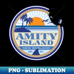 Amity Island - Exclusive Sublimation Digital File - Vibrant and Eye-Catching Typography