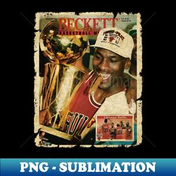 beckett basketball card monthly 1993 - sublimation-ready png file - bold & eye-catching