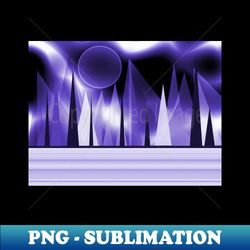 purple landscape - decorative sublimation png file - perfect for creative projects