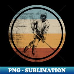 Retro Vintage Ice Hockey Player Design Ice Hockey - Stylish Sublimation Digital Download - Perfect for Sublimation Mastery