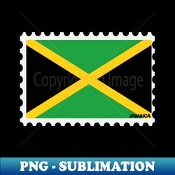 Jamaica Stamp Flag - Postage Stamps Collection - Vintage Sublimation PNG Download - Transform Your Sublimation Creations